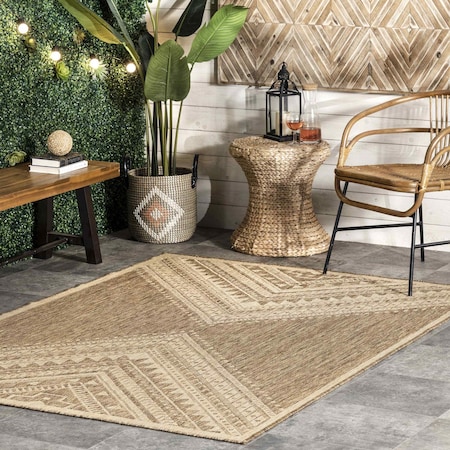Nuloom Landry Aztec Indoor/Outdoor Area Rug 8ft x 10ft GBCB24A-8010